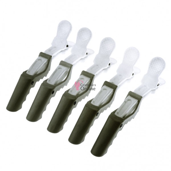 Clesti de coafor Crocodil CRD08AA Alb cu Negru, 5 bucati